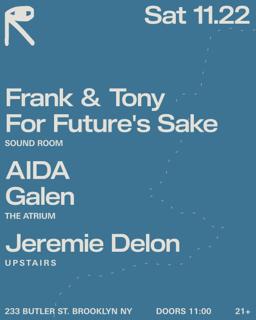 Frank & Tony + For Future'S Sake / Aida + Galen / Jeremie Delon