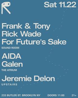 Frank & Tony + Rick Wade For Future'S Sake / Aida + Galen / Jeremie Delon