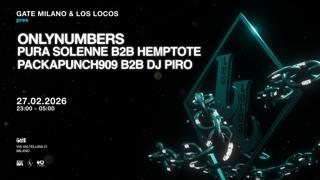 Onlynumbers, Pura Solenne 2B Hemptote, Packapunch909 B2B Dj Piro