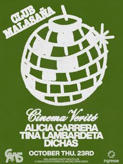 Cinema Verité Feat. Alicia Carrera + Tina Lambardeta