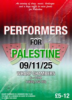 Performers For Palestine: Leeds