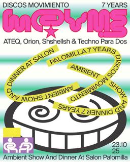 Ambient Show + Dinner Con Ateq Y Orion En Salon Palomilla