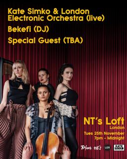 Kate Simko & London Electronic Orchestra (Live) + Bekefi + Special Guest Tba