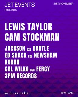 Jet Presents: Lewis Taylor & Cam Stockman