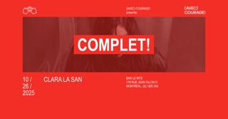 Complet* Clara La San - Montréal