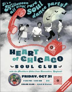 Halloween Heart Of Chicago Soul Club, All Vinyl, Rare Soul Dance Party