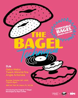 Turntable Bagel X Ripe Coffee X Technique Records