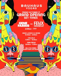 Gene Farris B2B Felix Da Housecat Grand Opening