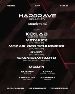 135+ Mit Hardrave & Katchin | Bahnwärter Thiel