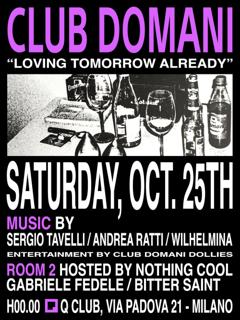 Club Domani - 'Loving Tomorrow Already'