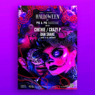 Halloween At Pyg & Pyg Backstage With Cinthie, Crazy P & Dan Shake