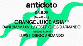 Antidoto Club: Orange Juice Asia