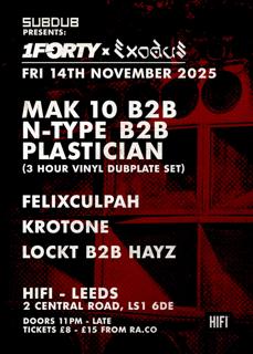 1Forty X Exodus - Mak 10 B2B N-Type B2B Plastician (Vinyl Dubplate Set)