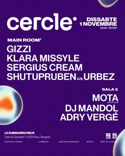 Cercle Club W/Klara Missyle, Mota (Moog Club), Sergius Cream & Més