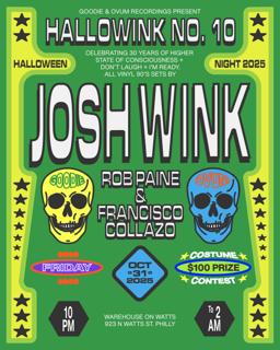 Hallowink No.10: Josh Wink All Vinyl Set