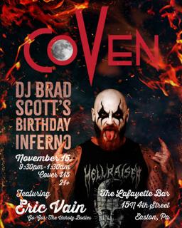 Coven: Eric Vain/ Dj Brad Scott'S Birthday Inferno