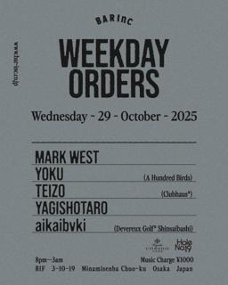 Weeekday Orders