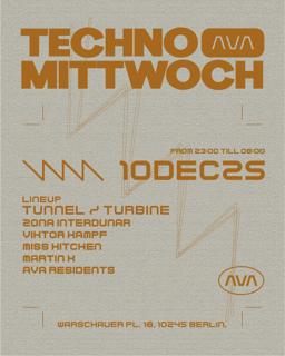 Techno Mittwoch: Tunnel/Turbine