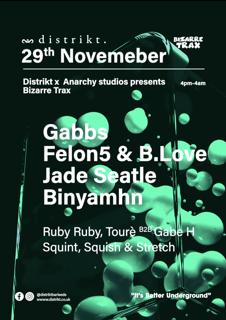 Distrikt Presents Anarchy Studios X Bizarre Trax