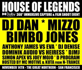 House Of Legends - Dolby Atmos 360 Immersive Capture & Film Shoot Event