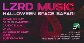 Lzrd Music'S Space Safari Halloween (Free Tix)