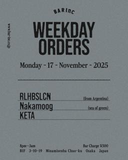 Weekday Orders