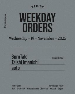Weekday Orders