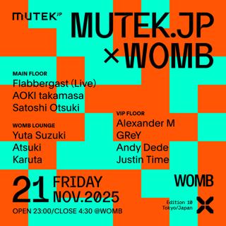 Mutek.Jp × Womb