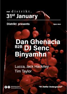 Distrikt Presents Dan Ghenacia B2B Dj Senc (4Hr Set)