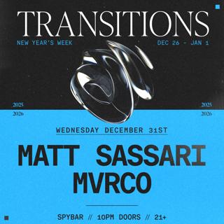New Years Eve 2026 Feat. Matt Sassari