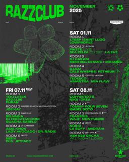 Razzclub: Teki Latex, Regal86, Phran, Joe Kay, Selvagia