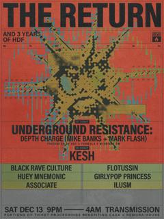Hdf Presents: The Return Ft. Underground Resistance & Kesh