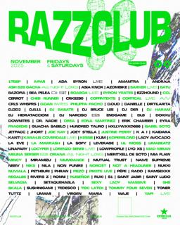 Razzclub: Dj Babatr, D.Dan, Philippa Pacho, Koperblond, Piezo, Pepe, A-Par, Limabeatz