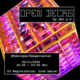 Open Decks At Gängeviertel By Odc