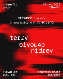 Attuned Presents: A Solidarity Party For 𝘤𝘢𝘴𝘢𝘭𝘪𝘯𝘢