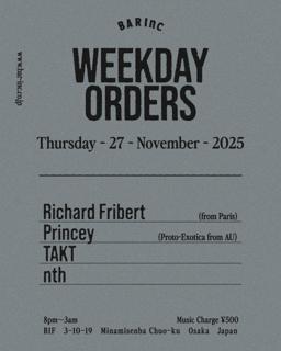 Weekday Orders
