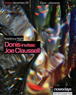 Residency Night: Donis Invites Joe Claussell