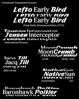 Formula Pres. Lefto Early Bird & Jensen Interceptor