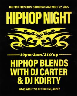 Hip Hop Night: Dj Carter & Dj Kdirty