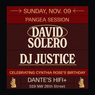 Pangea Session With David Solero & Dj Justice