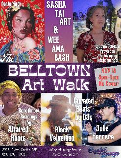 Belltown Art Walk. Djs: Julie Herrera & Black Velveteen
