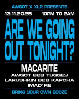 Awgot X Xlr [Manchester'S First Byob Music Venue]