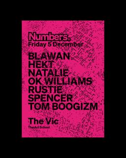 Numbers - Blawan Rustie Hekt Ok Williams Natalie Spencer Tom Boogizm