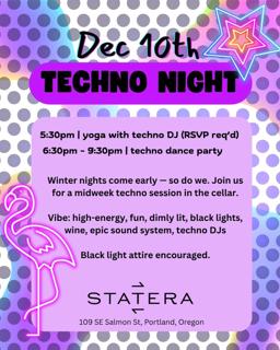 Statera Cellar Sessions: Techno Night