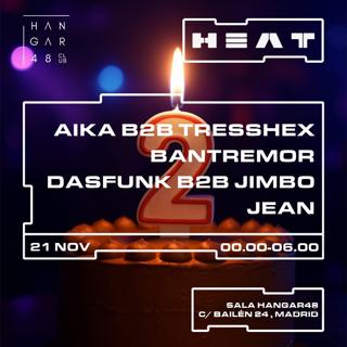 Heat: Aika, Tresshex, Bantremor, Dasfunk, Jimbo, Jean