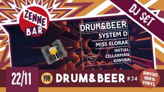 Drum & Beer #34: 100% Vinyl Session @Zennebar