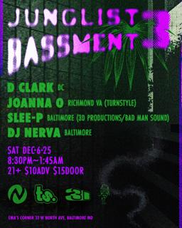 Junglist Bassment 3: D Clark, Joanna O, Slee-P, Dj Nerva