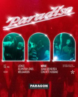 Paradiso: Leonce, Kilopatrah Jones, Meilgaarden + Merge