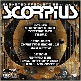 Scorpious Presented By Elevated Frequencies