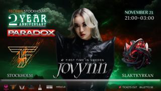 Jovynn - Paradox Techno Stockholm 2 Year Anniversary